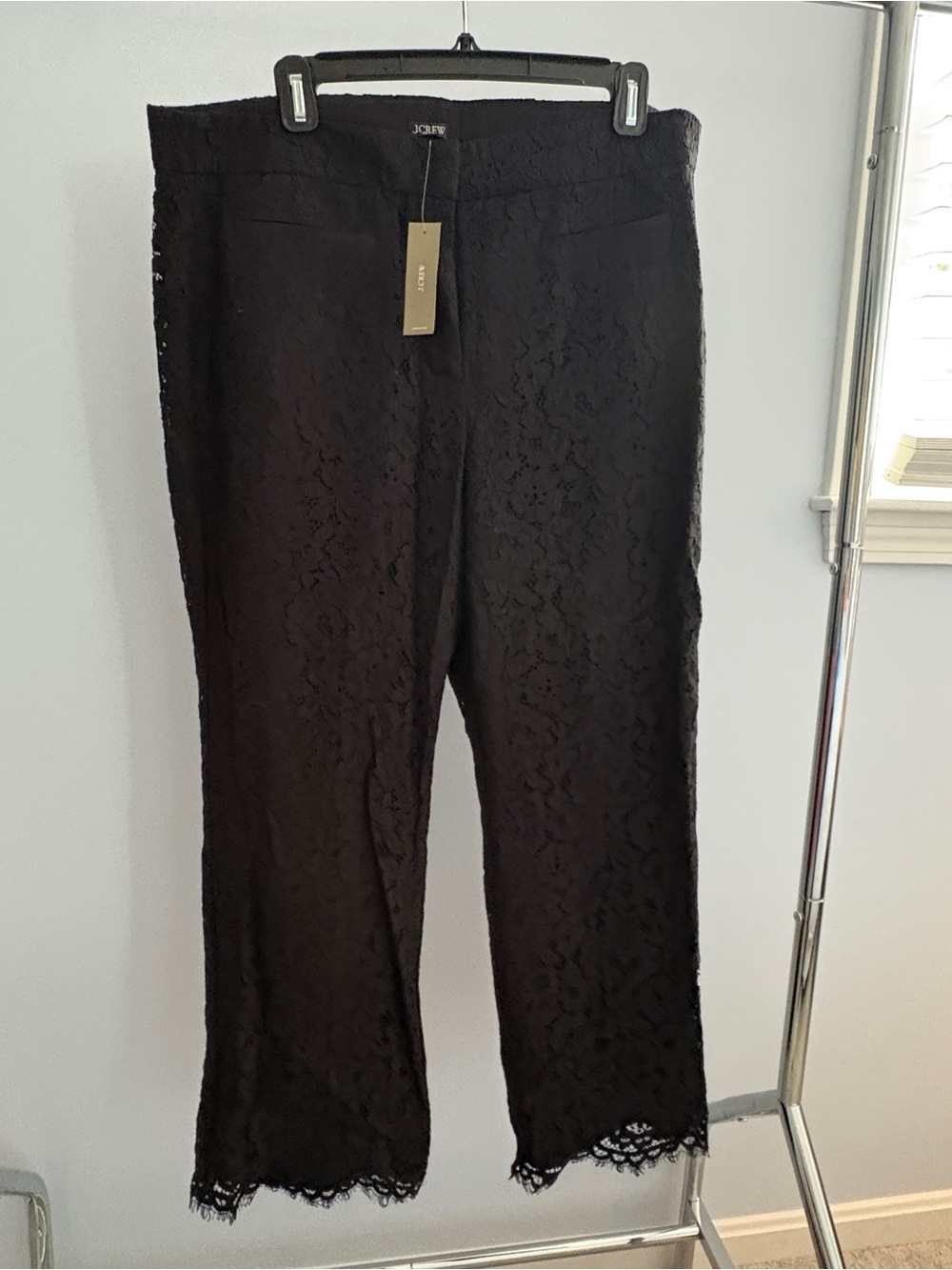 Black Lace Women's Dress Pants